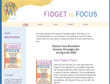 Tablet Screenshot of fidgettofocus.com